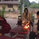 Agnihotra at Navdaya with the Venerable Samdhong Rinpoche2